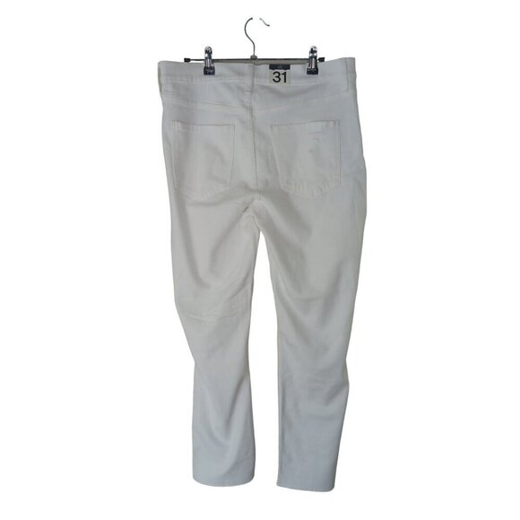 NWT Gap Vintage Slim Mid Rise Jeans Size 31/ 12 White Skinny Distressed - Picture 3 of 15